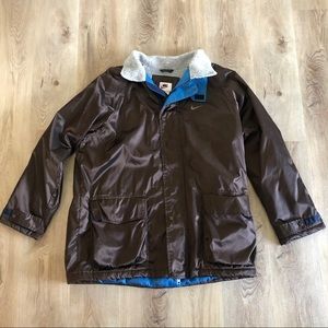 VINTAGE BROWN NIKE WINTER COAT